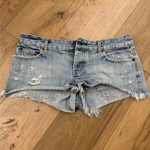 Distressed Denim Women Shorts